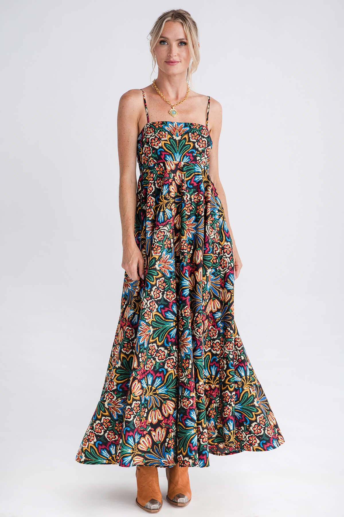 Olivaceous Jaden Maxi Dress