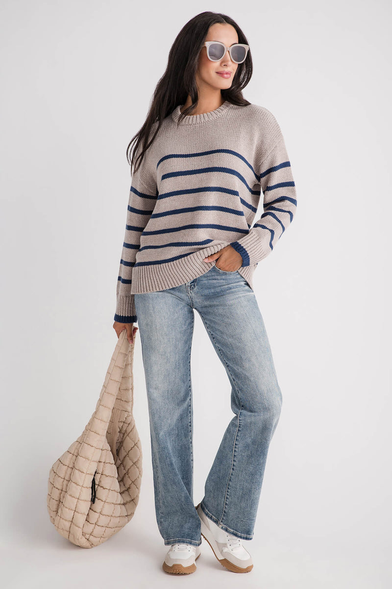 Z Supply Boyfriend Stripe Sweater