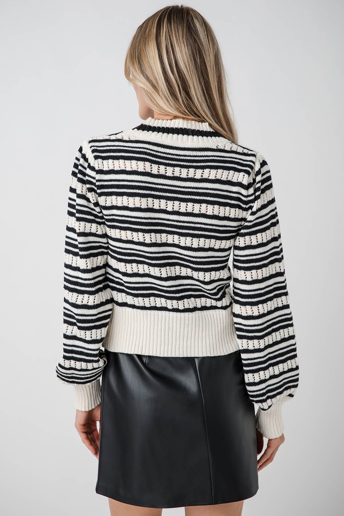 Urban Daisy Sandie Striped Bow Cardigan