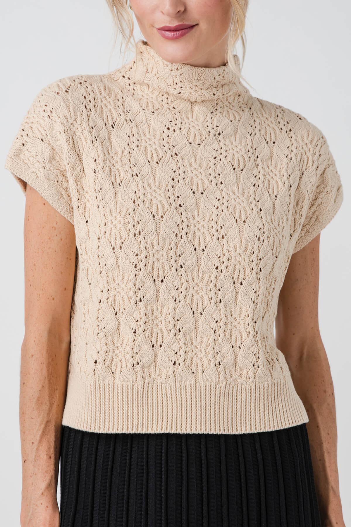 Free People Vickie Mock Neck Sweater