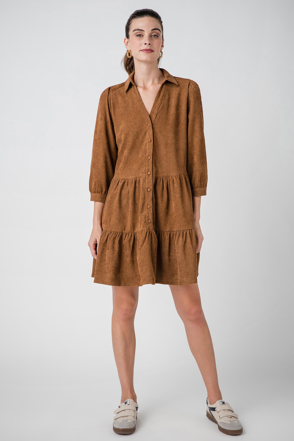 Corduroy shirt dress hotsell