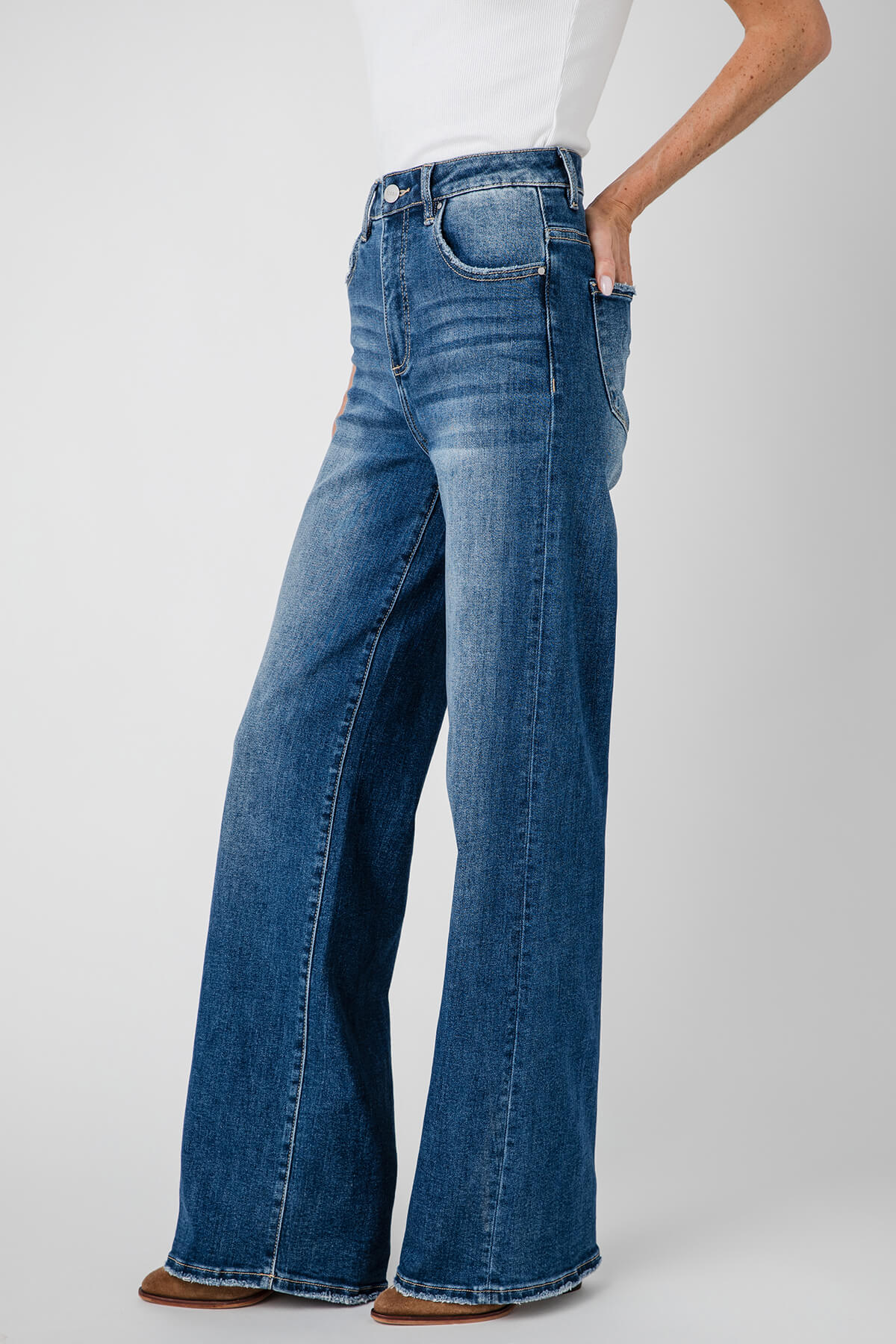 Risen Maureen High Rise Wideleg Jeans