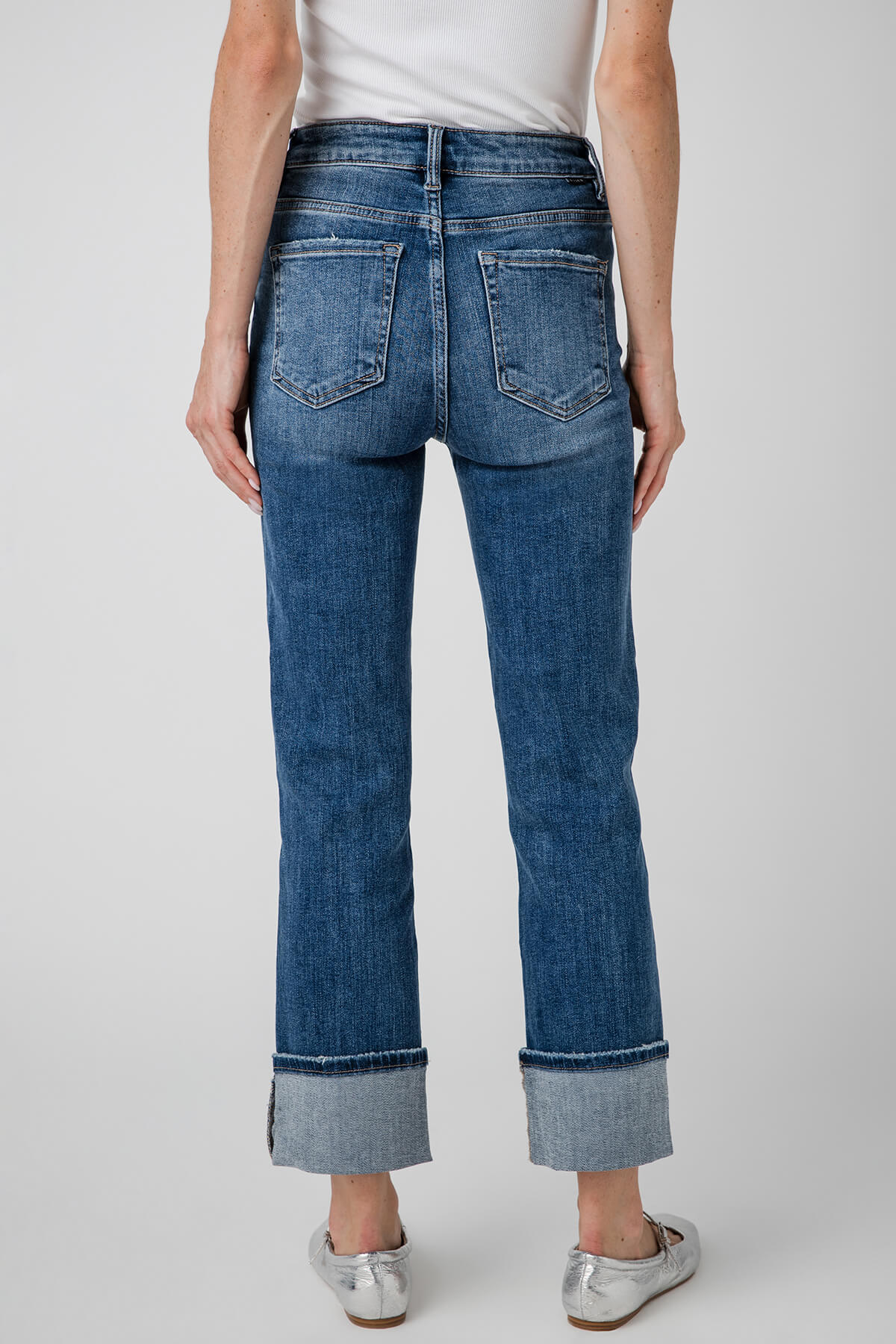 Risen Madison Seamed Cuff Jeans