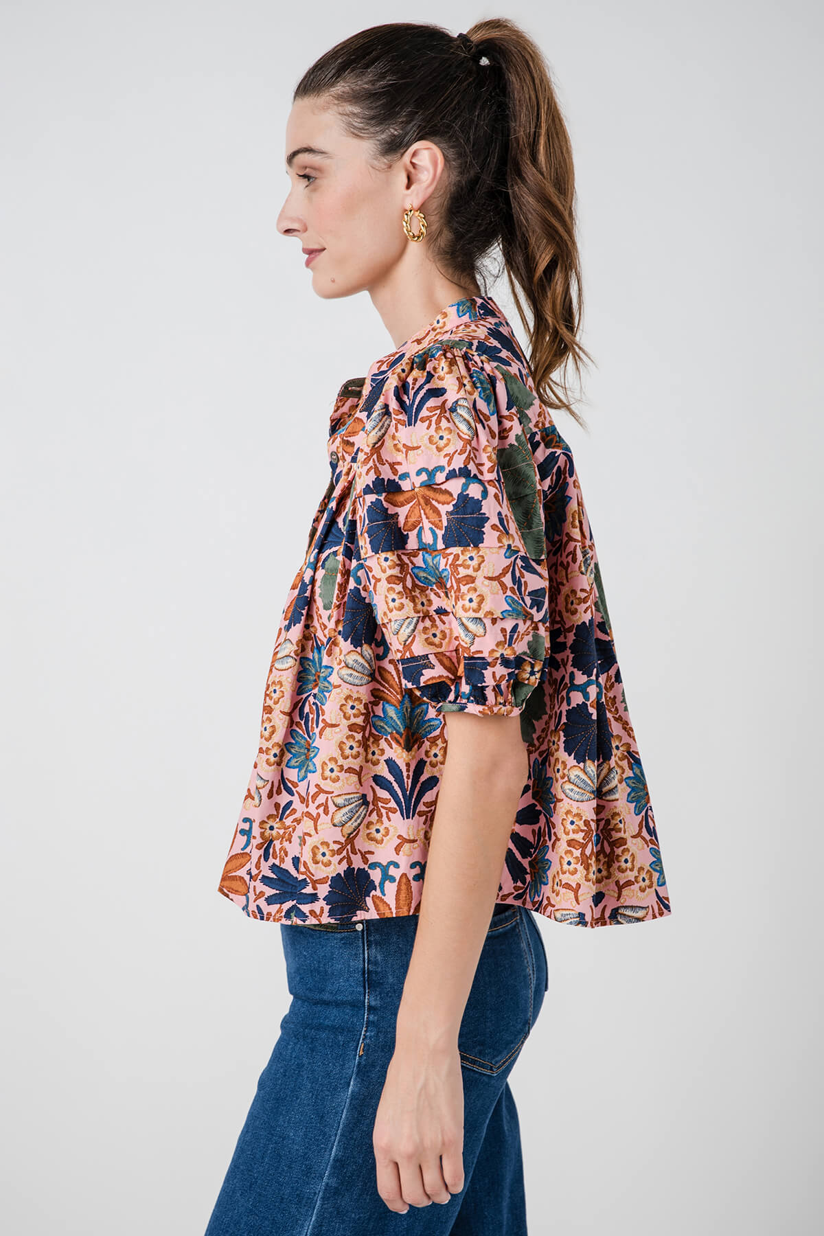 Olivaceous Agatha Top