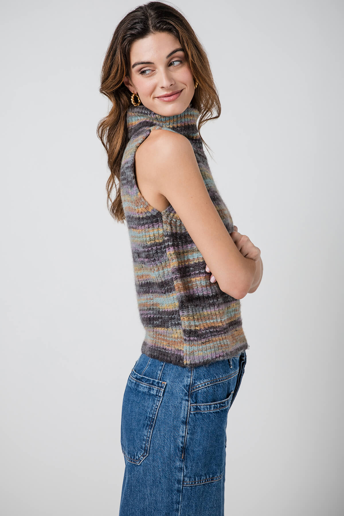 Molly Bracken Knitted Sleeveless Sweater