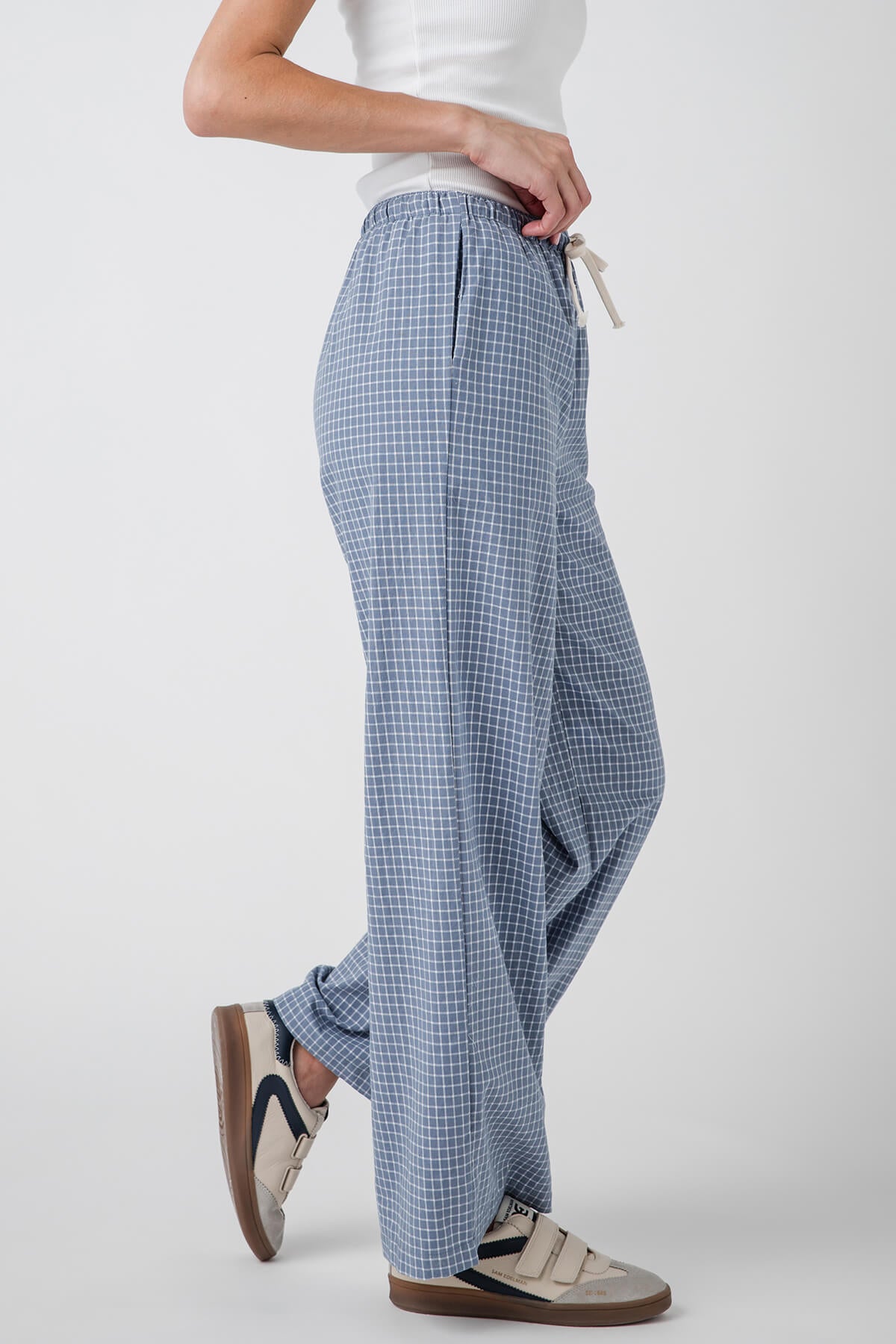 Buttermelon Drawstring Checkered Pants Social Threads