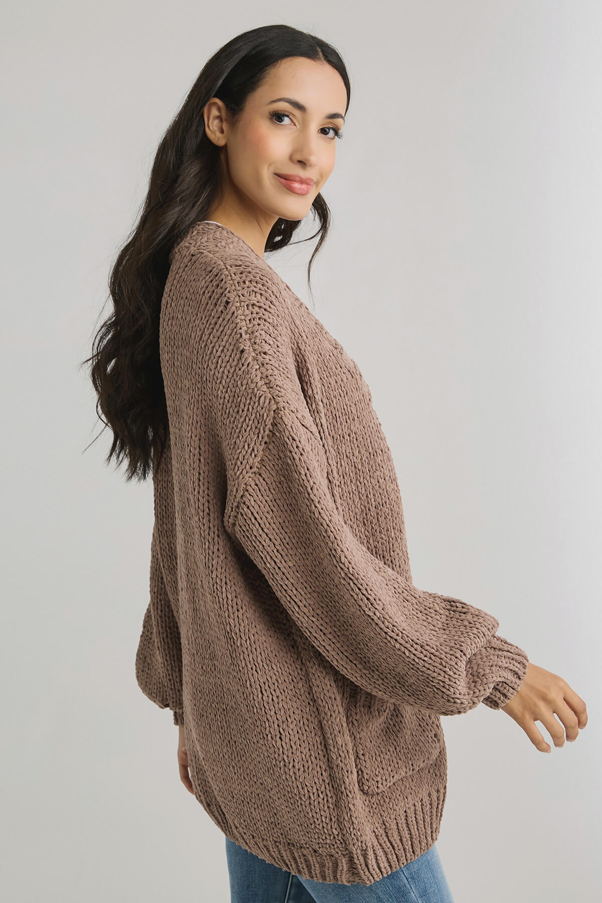 Daria Chunky Knit Chenille Cardigan