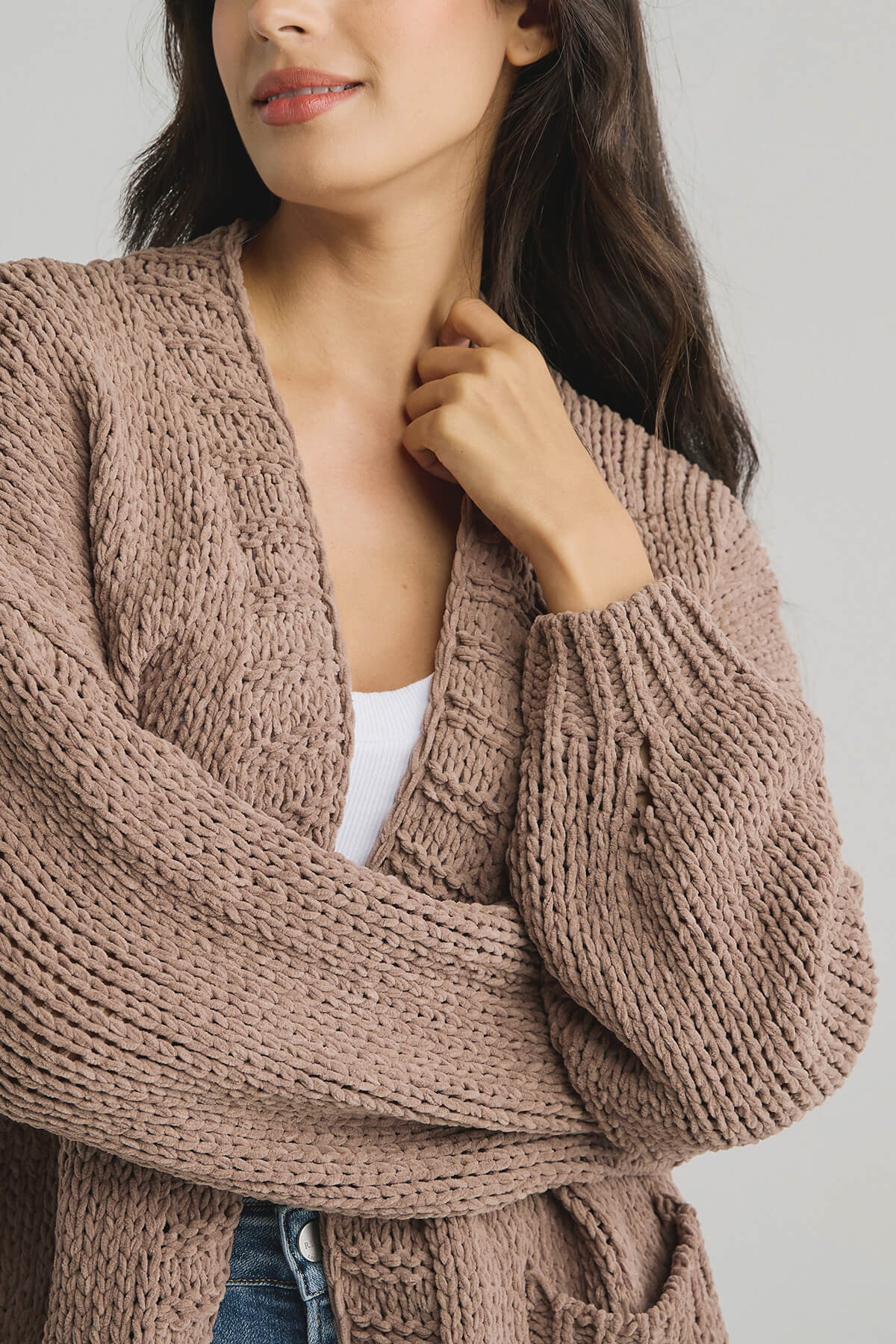 Daria Chunky Knit Chenille Cardigan