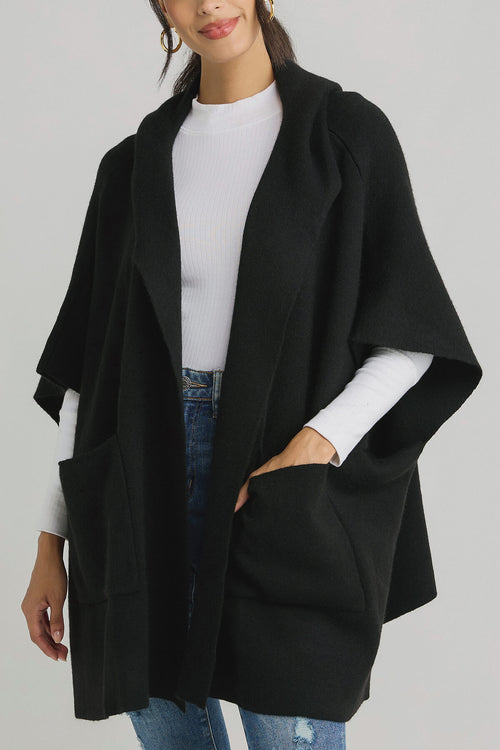 Look by M Hooded Cape Poncho