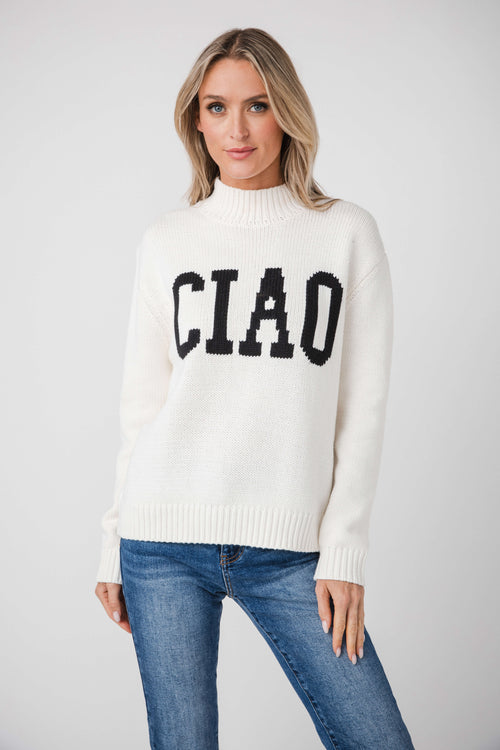 Z Supply Ciao Intarsia Sweater