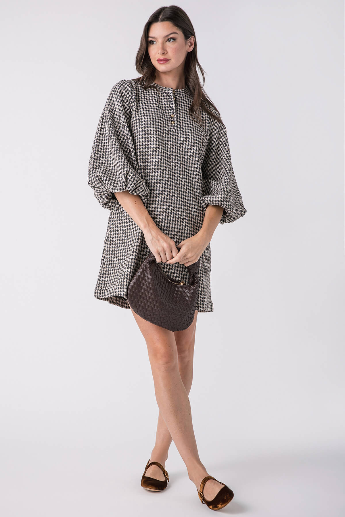 Jodifl Hound's Tooth Check Dress