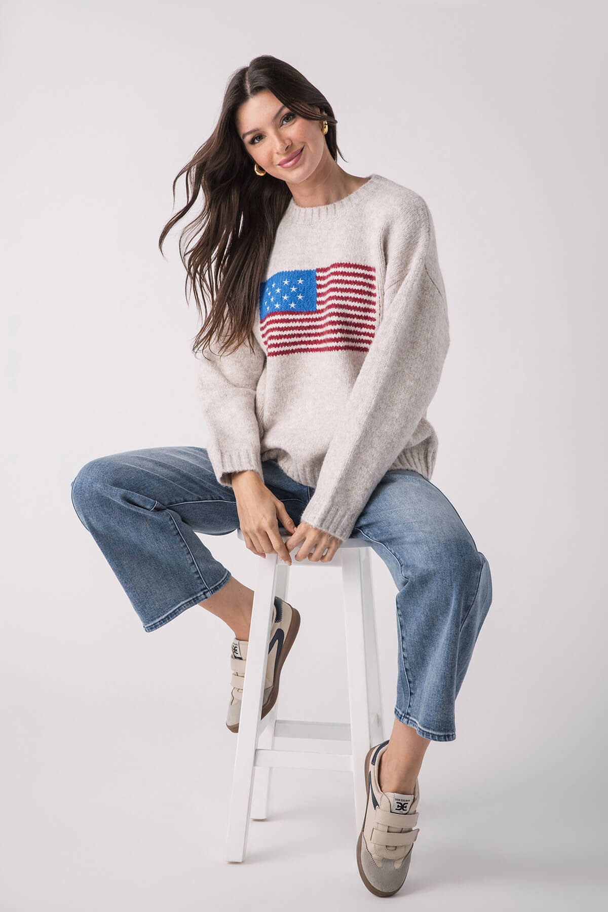 By Together American Flag Crewneck