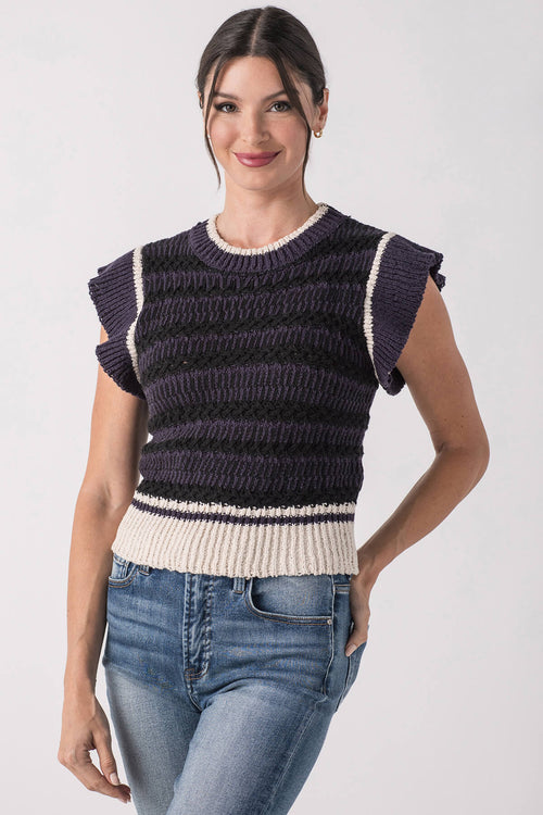 Elan Capsleeve Sweater Top