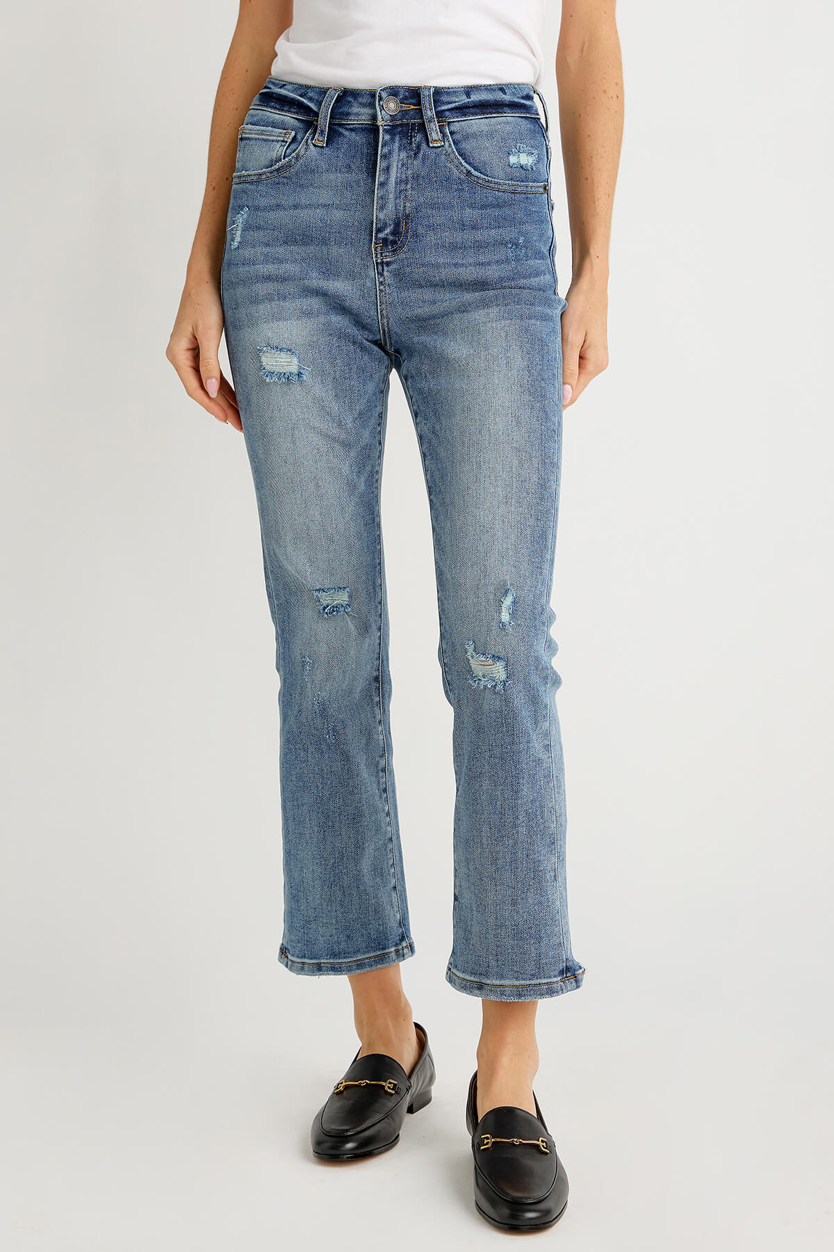 Universal Thread Women's High-Rise Vintage Straight Cropped Jeans
