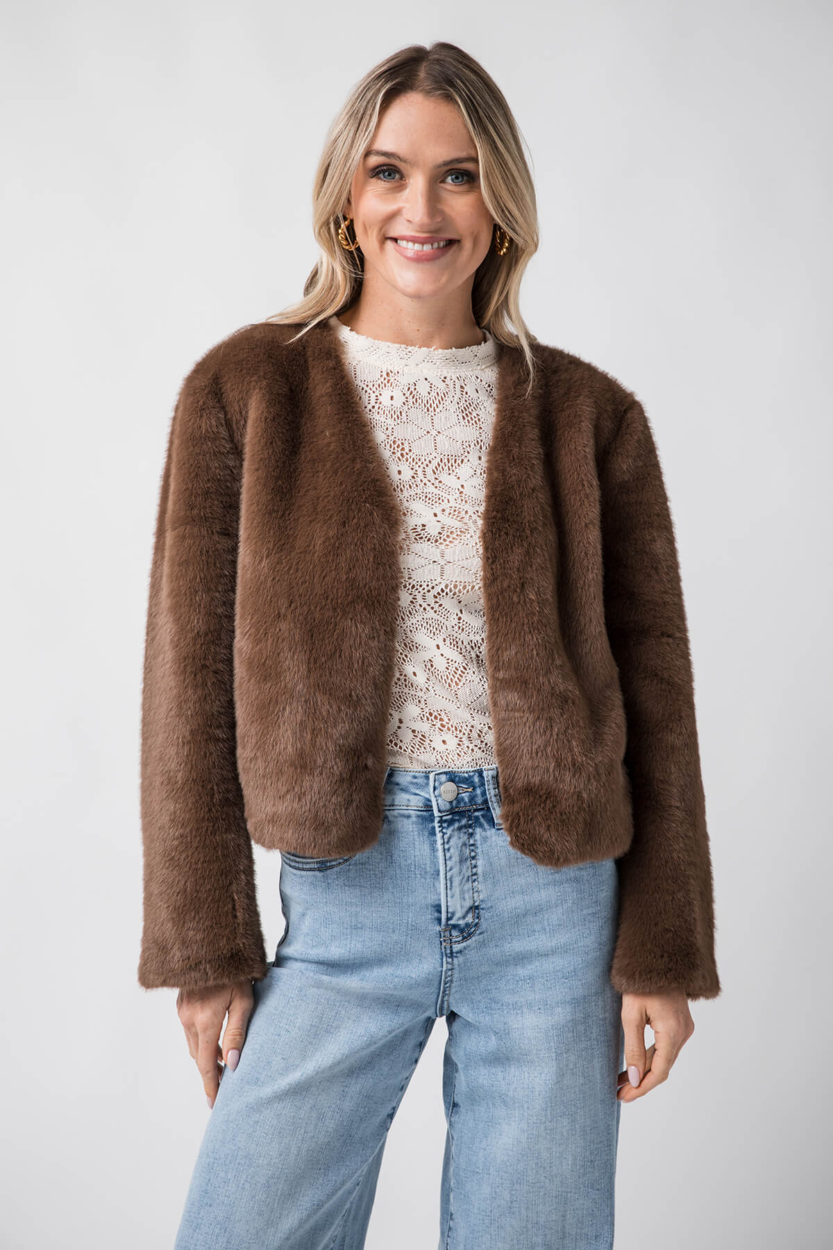 Lucy Paris Plaza Faux Fur Jacket