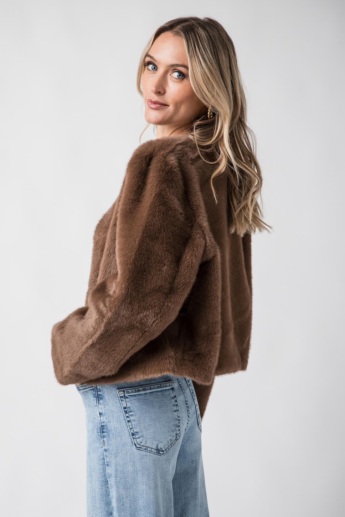 Lucy Paris Plaza Faux Fur Jacket