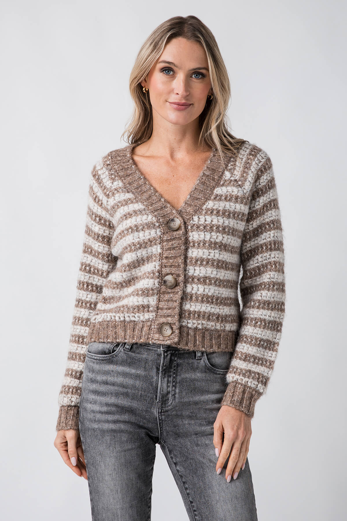 Z Supply Estelle Metallic Stripe Cardigan