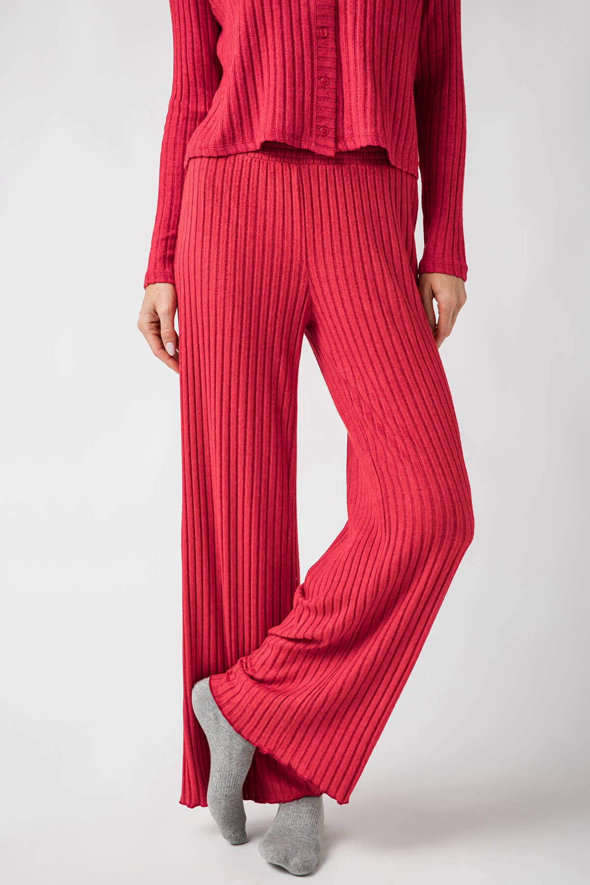 Z Supply Dawn Smocked Rib Pant