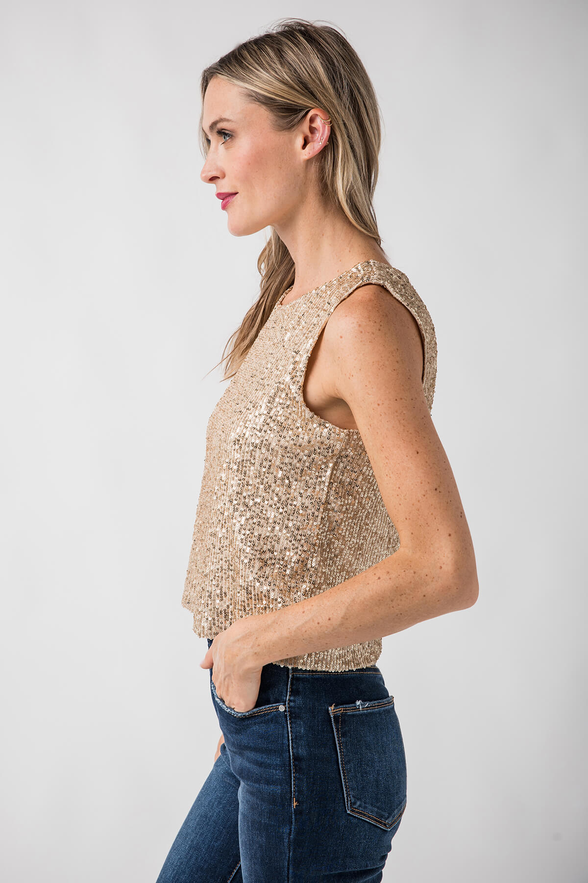 Z Supply Sloane Sequin Top