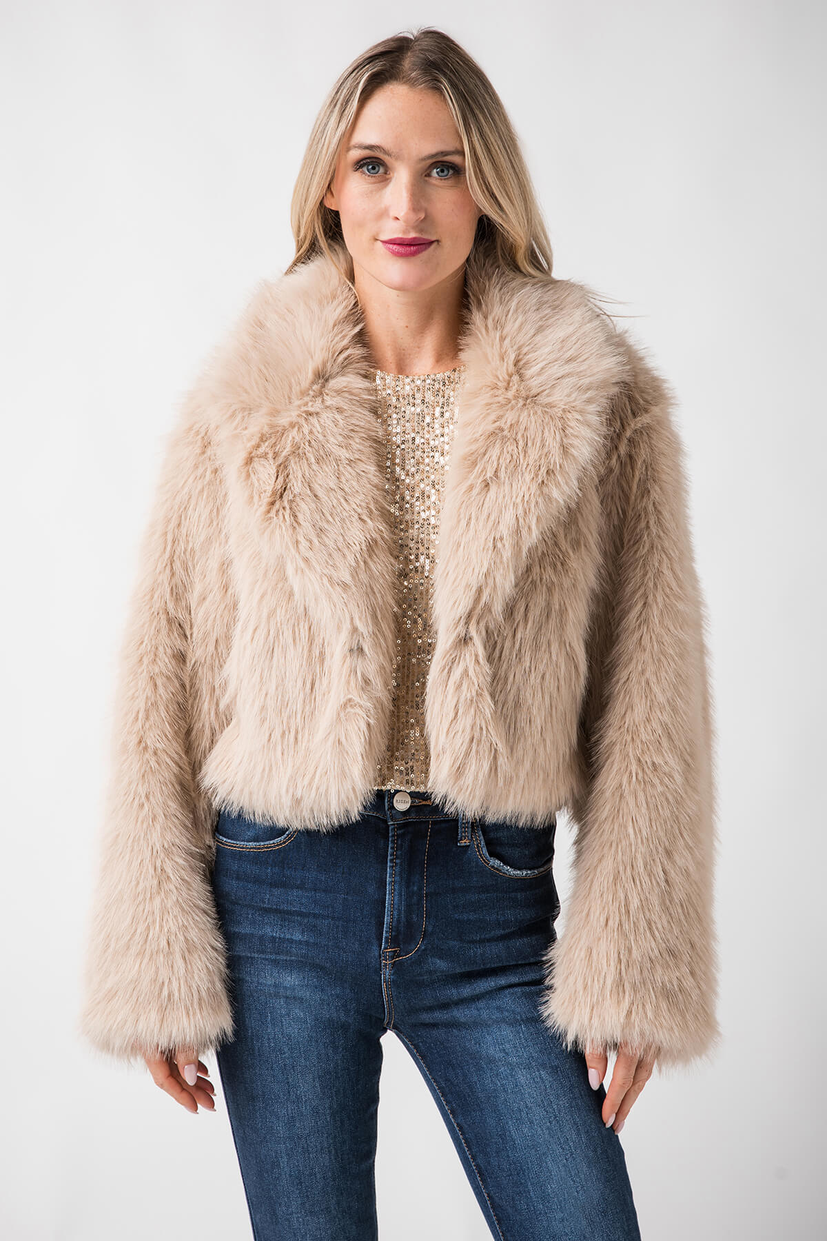 Free People Paris Cropped Fur