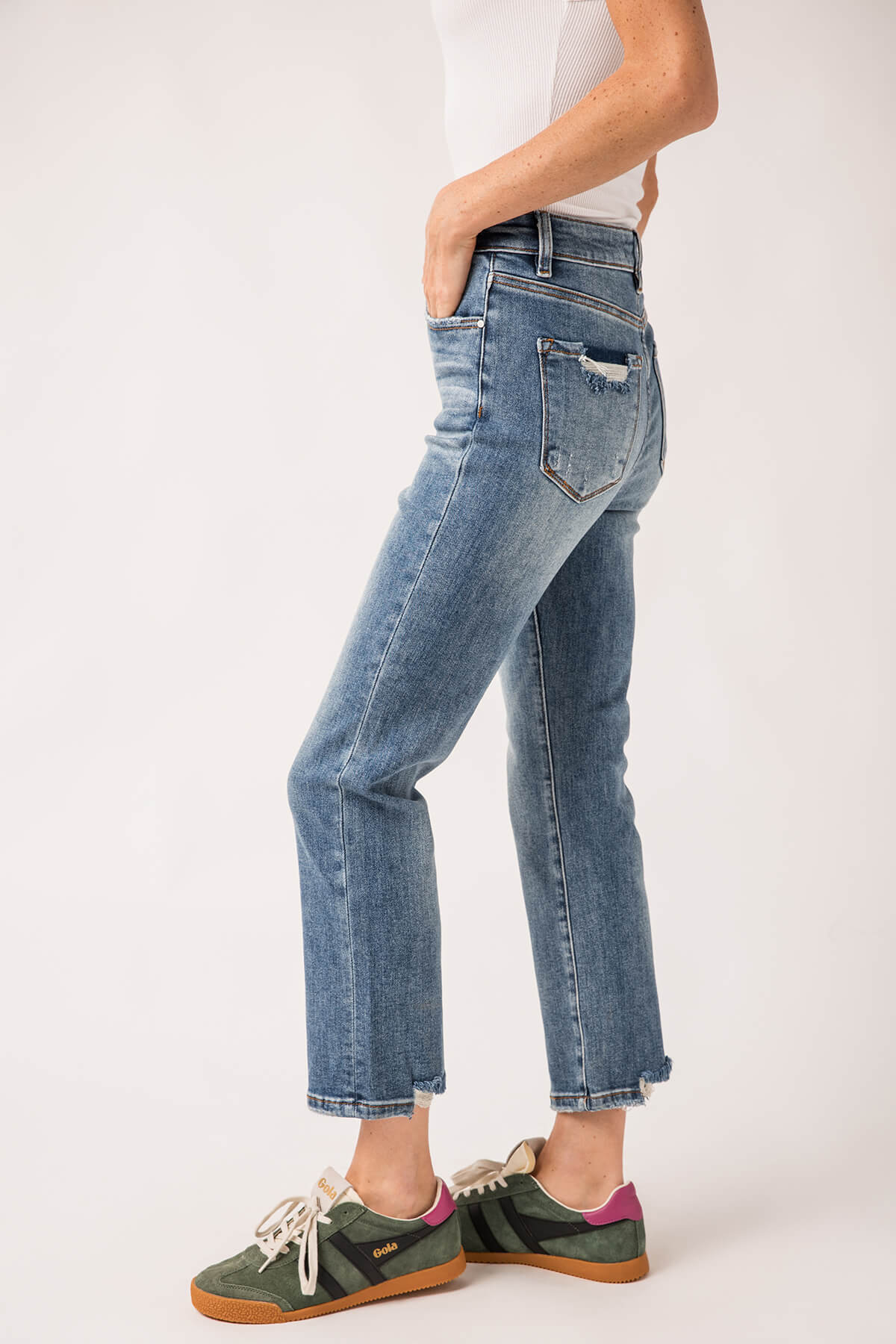 Risen OG Straight Leg Jeans (no front distressing)