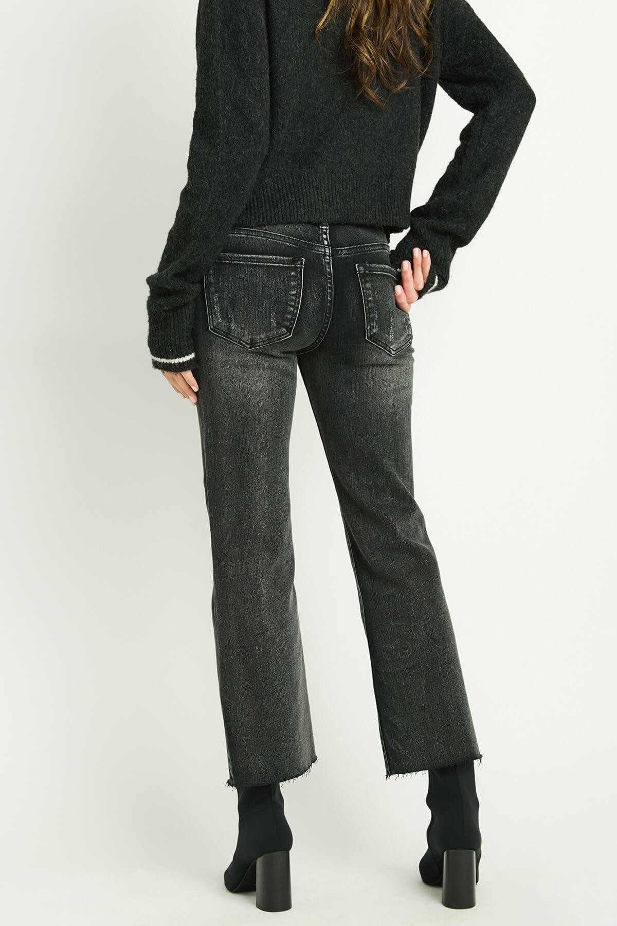 Black kick 2024 flare jeans