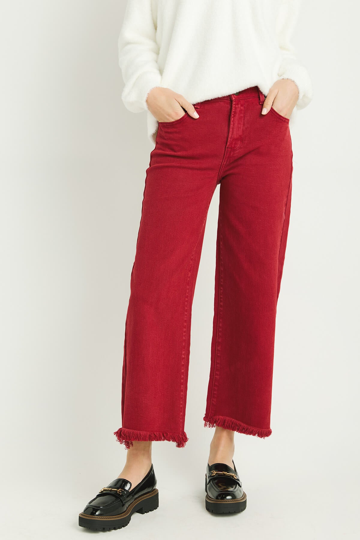 Topshop moto cropped 2025 wide leg jeans