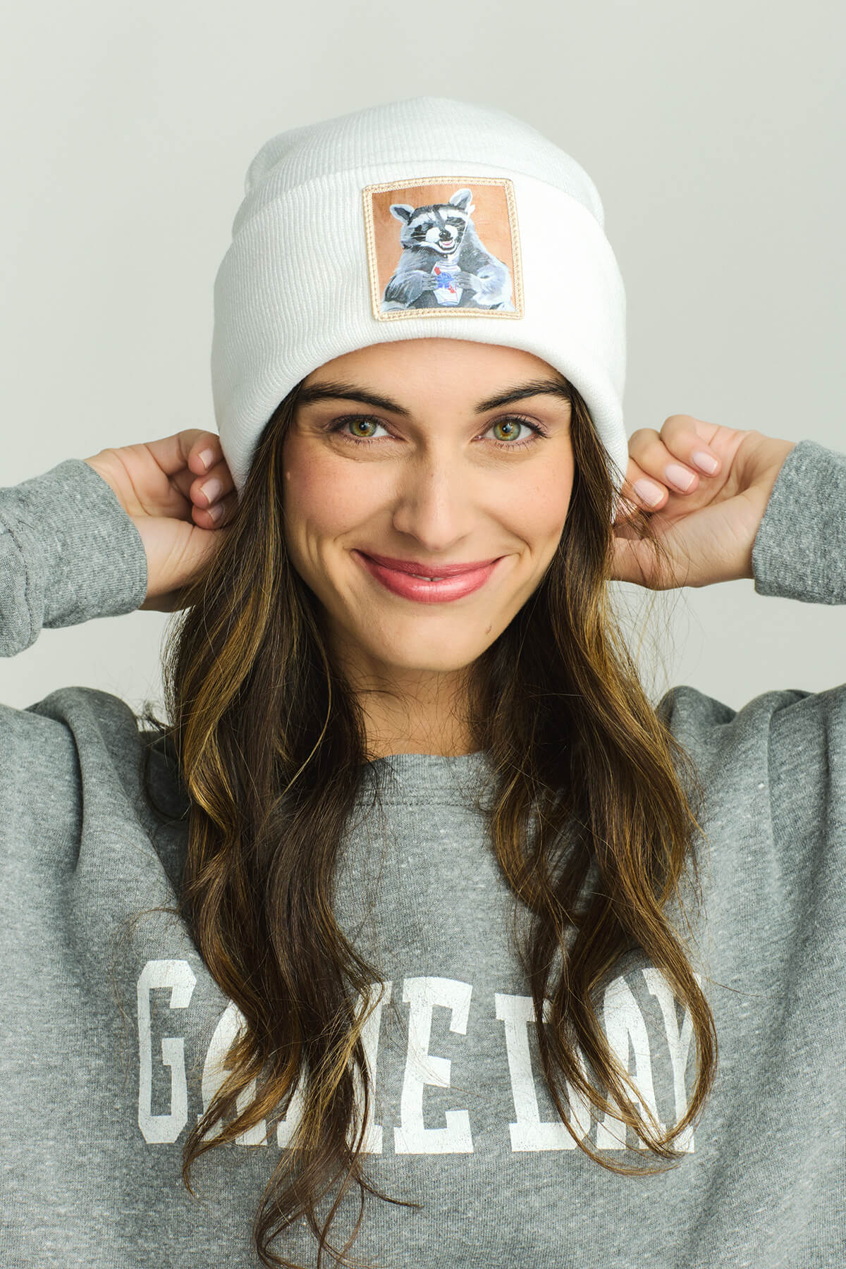 Flyn Costello Beer Bandit Raccoon Beanie