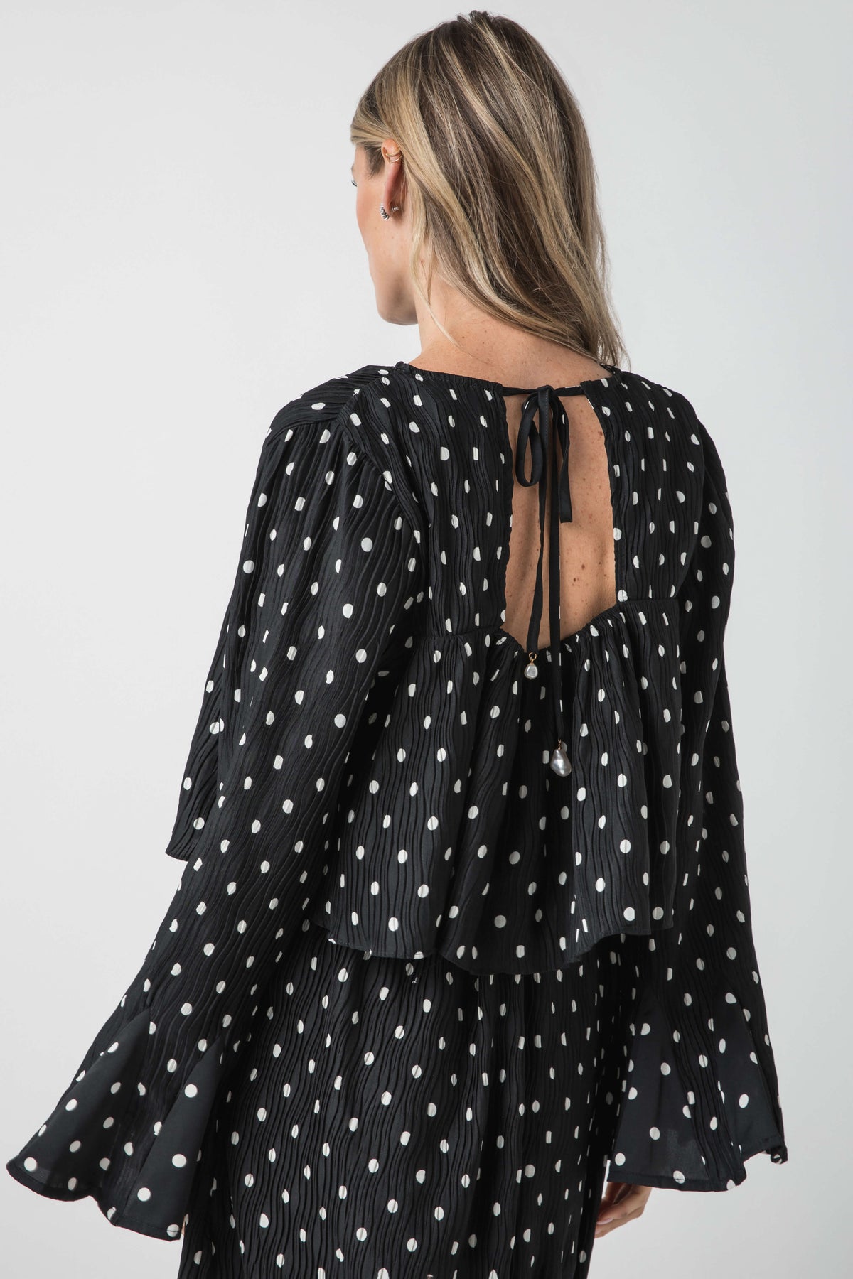 En Saison Darlene Polka Dot Top