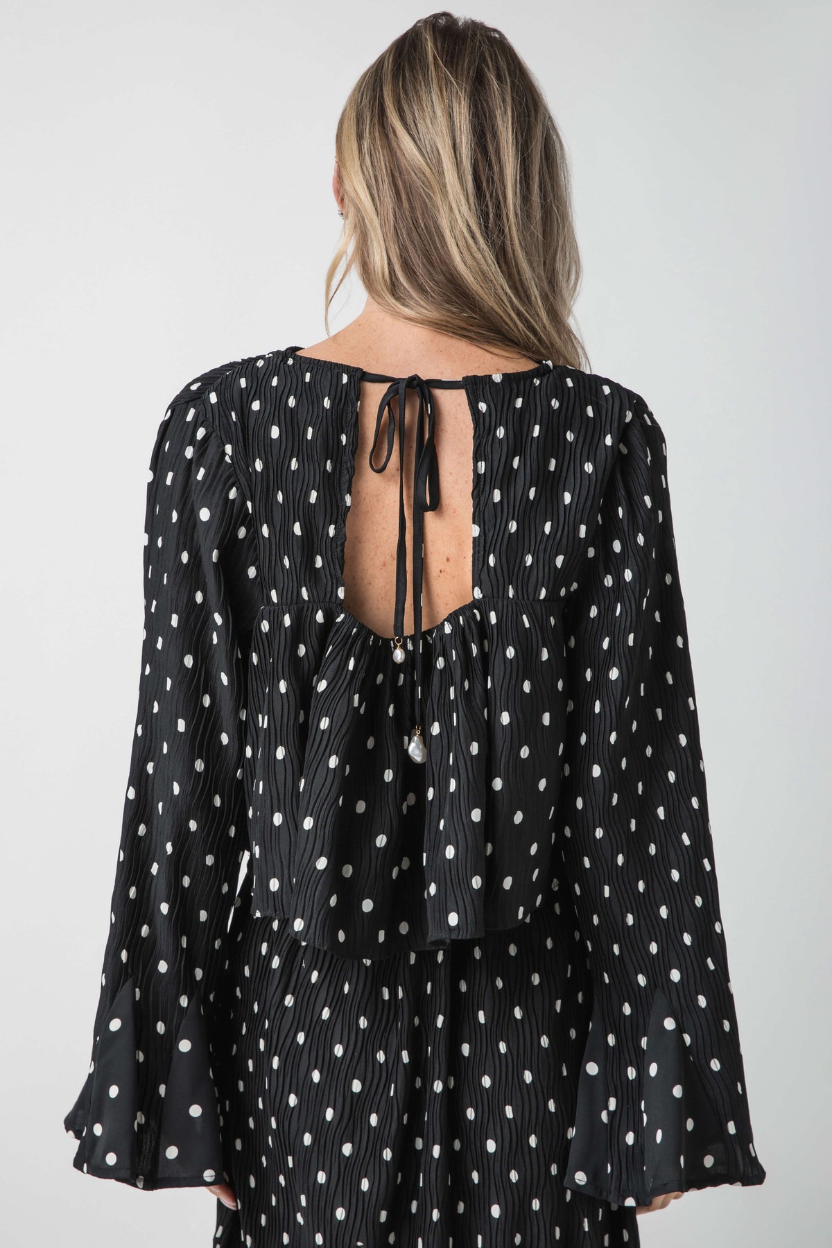 En Saison Darlene Polka Dot Top