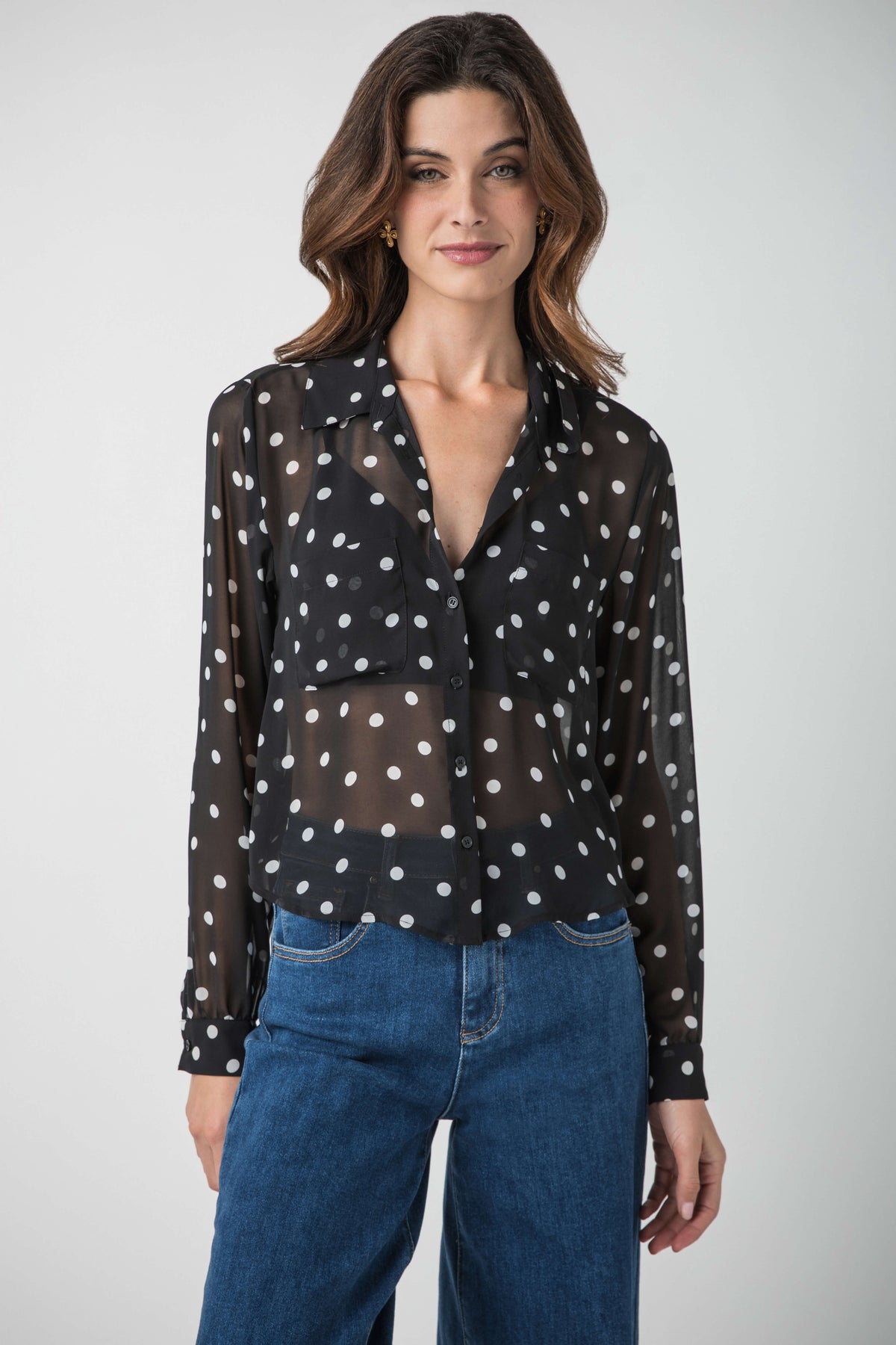 Z Supply Vivienne Polka Dot Top