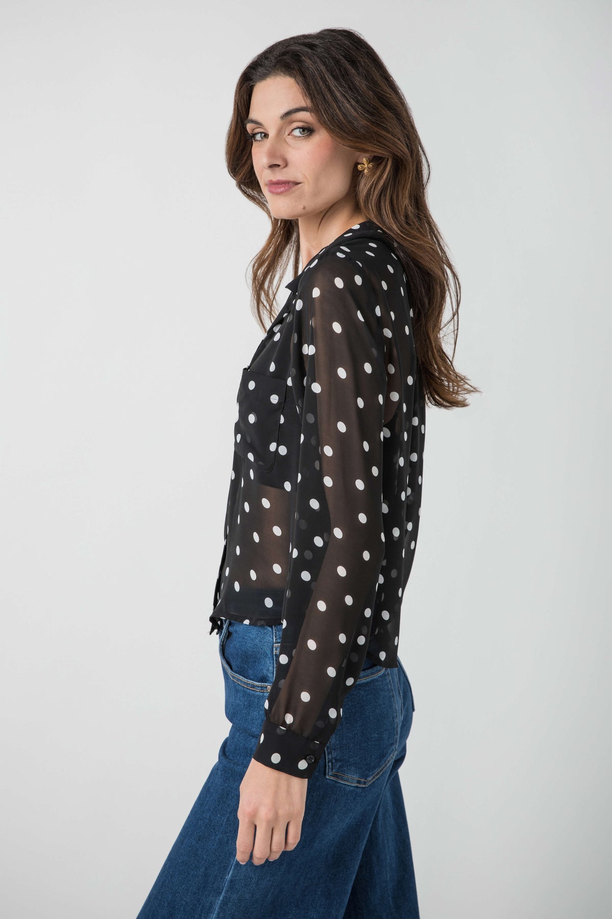 Z Supply Vivienne Polka Dot Top