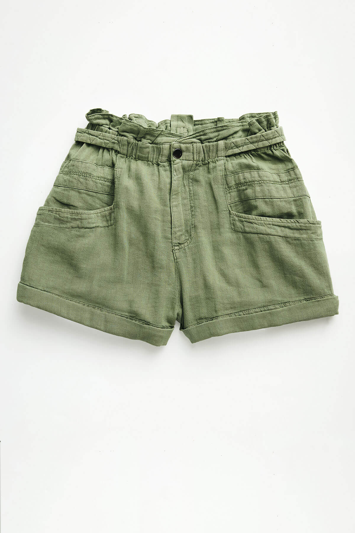 Free people sale green shorts